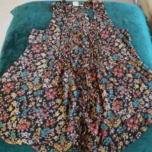 Floral boho printed top